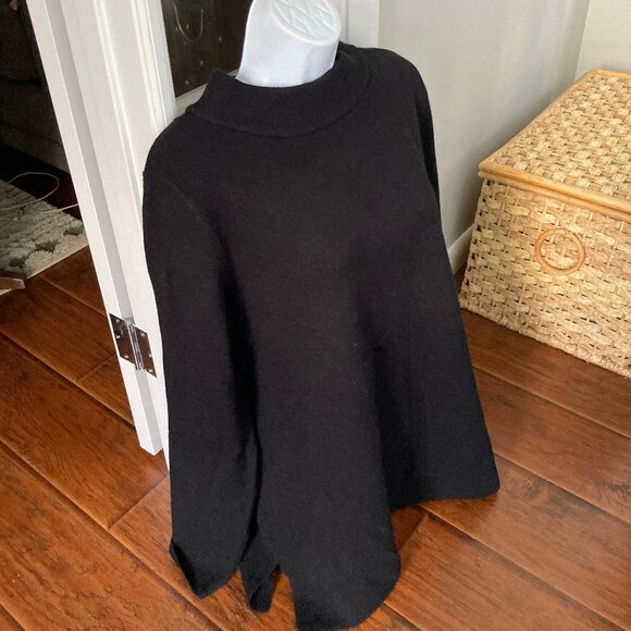 Apt 9 Black Funnel Neck Super Soft Pullover Sweater Large - Picture 4 of 8